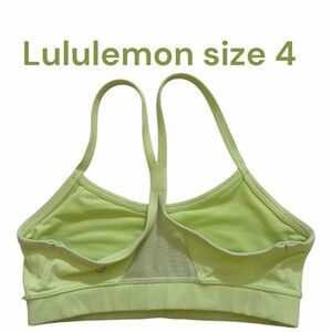 lululemon athletica Green Sports Bra size 4
